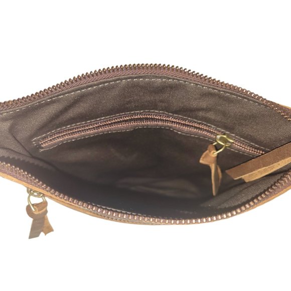 NEW in BOX, genuine top-grain leather crossbody handbag - Picture 5 of 11